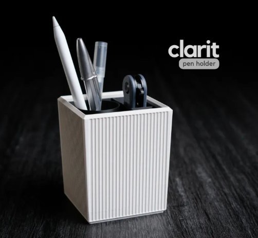 CLARIT — Porte-stylo — Déco intérieure imprimé en 3D en France, vue 2