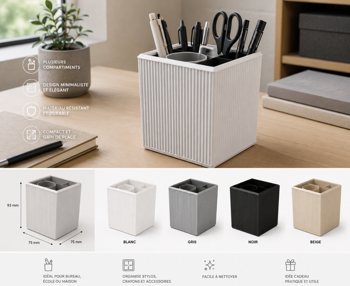 CLARIT — Porte-stylo — imprimé 3D Made in France