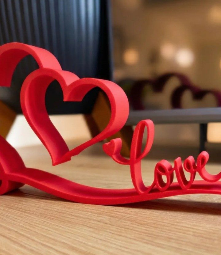 DÉCORATION CADEAU « LOVE » — Déco intérieure imprimé en 3D en France, vue 2
