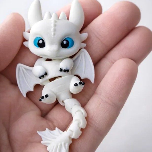 Dragon Articulé — Porte-Clés lot de 100 pieces — Personnalisé & cadeaux imprimé en 3D en France, vue 2