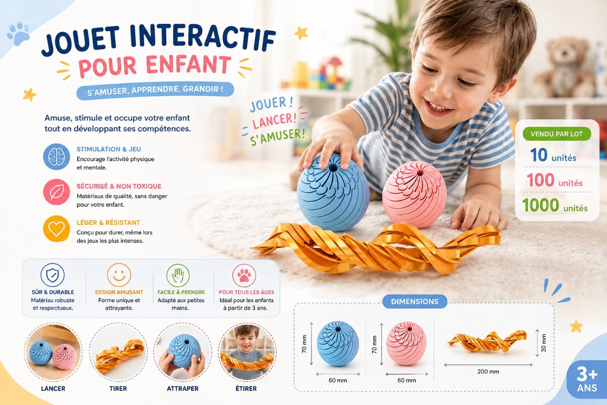 FIDGET ŒUF GLISSANT — ANTI-STRESS — Enfant & jouet imprimé en 3D en France, vue 3