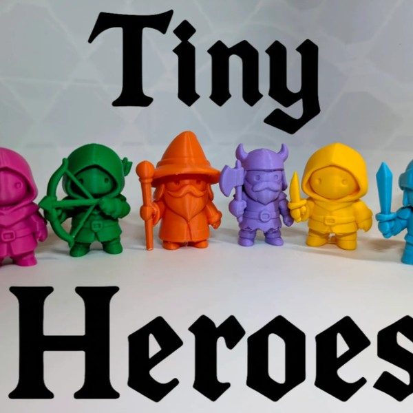 FIGURINES PETITS HÉROS — LOT — imprimé 3D Made in France