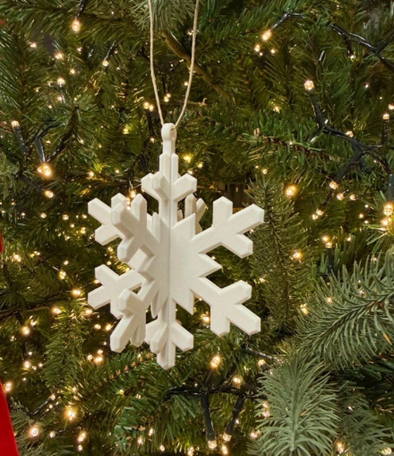 FLOCON DENTELLE — NOËL lot de 100 unité — Déco intérieure imprimé en 3D en France, vue 2