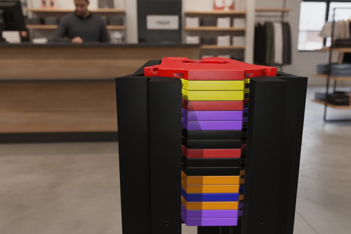 FoldyTower — Distributeur vertical — Industrie & prototypage imprimé en 3D en France, vue 2