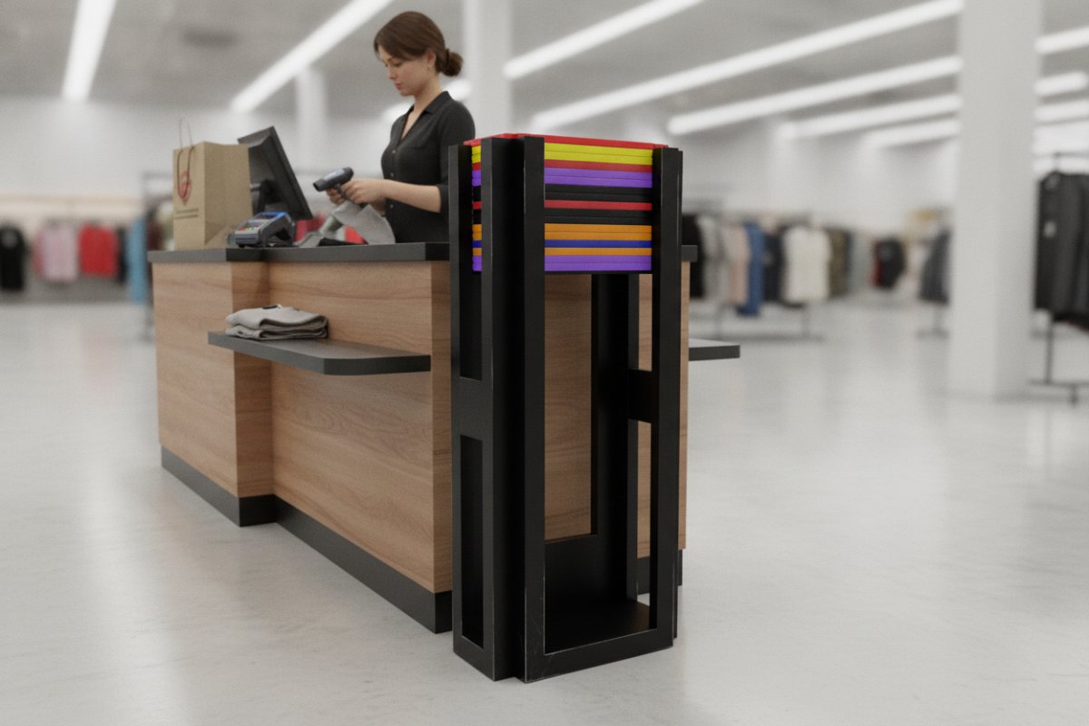 FoldyTower — Distributeur vertical — Industrie & prototypage imprimé en 3D en France, vue 3