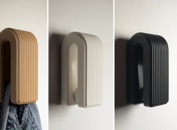 Hook Trio · Porte-Serviettes lot de 3 pièce — Déco intérieure imprimé en 3D en France, vue 2
