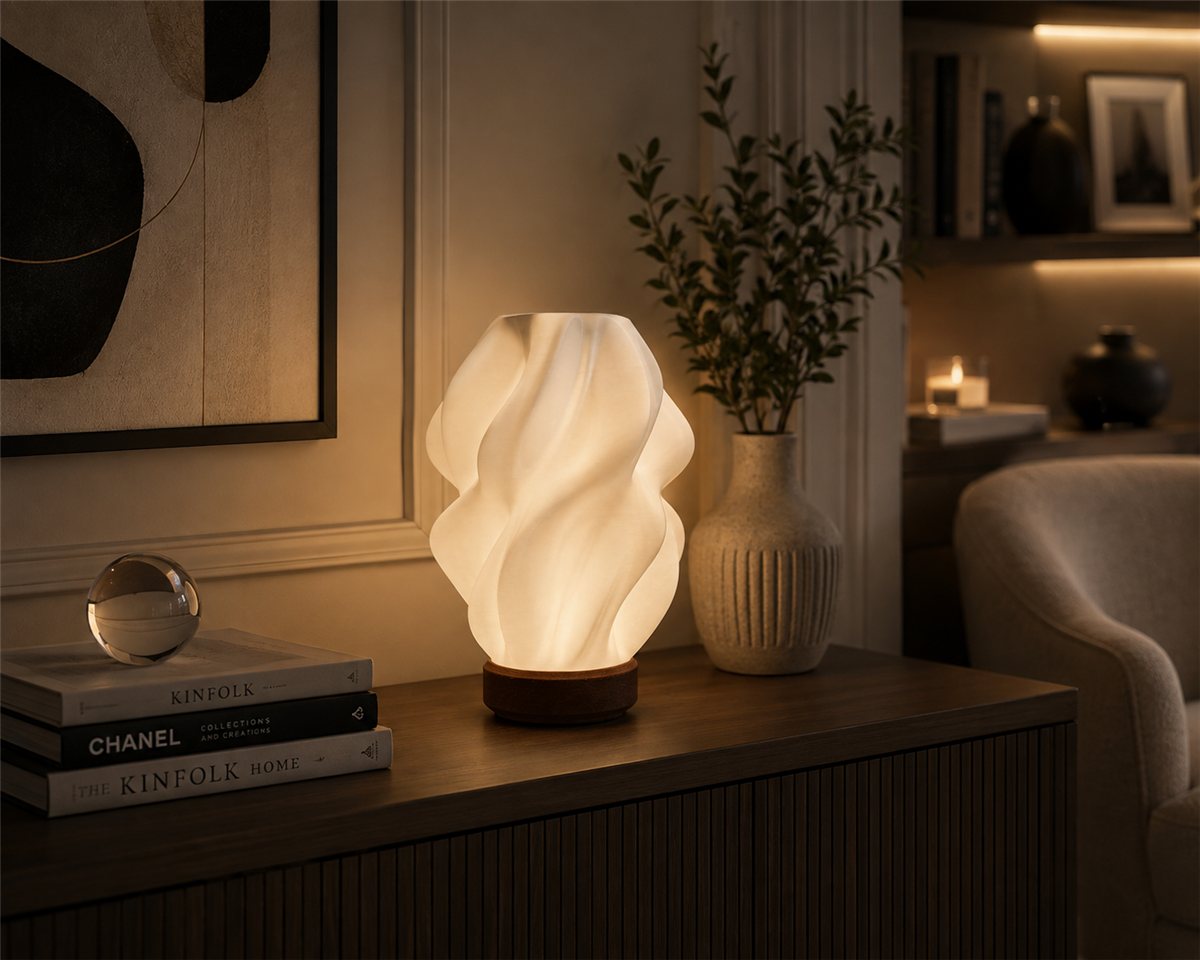 LA NUAGE — Lampe design organique — imprimé 3D Made in France