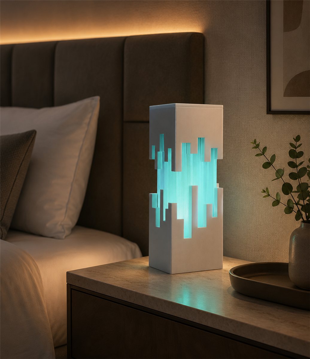 LA PIXEL — Lampe futuriste — imprimé 3D Made in France