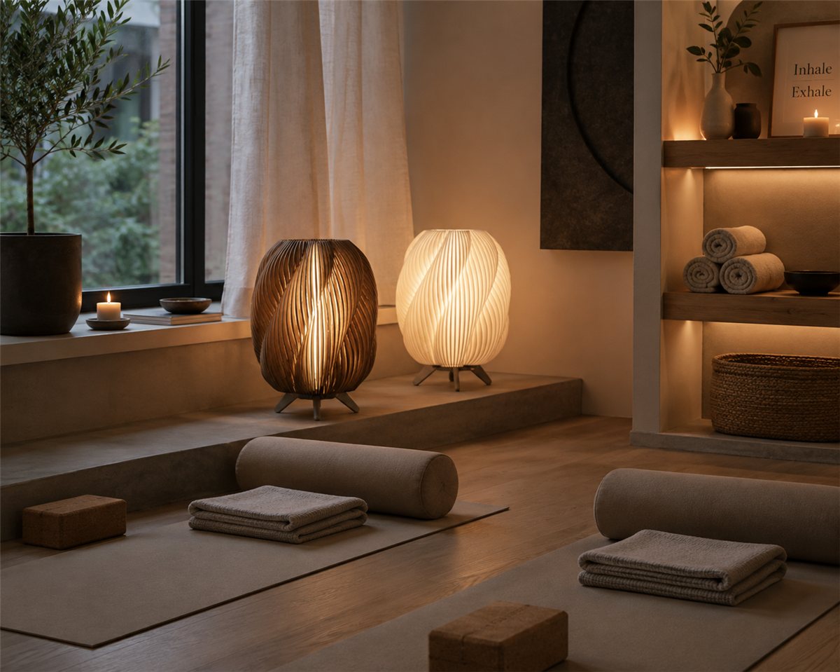 LA SPIRALE — Lampe torsadée — imprimé 3D Made in France