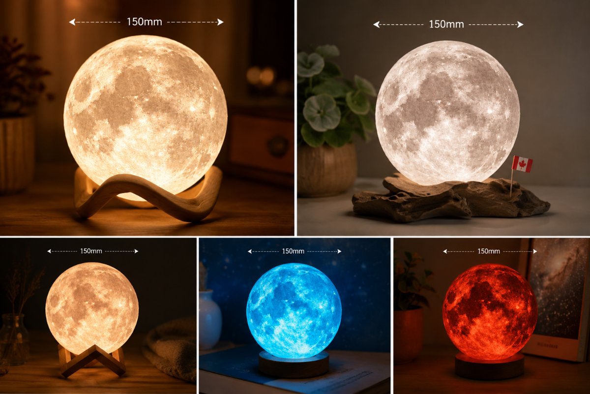 LAMPE LUNE — imprimé 3D Made in France