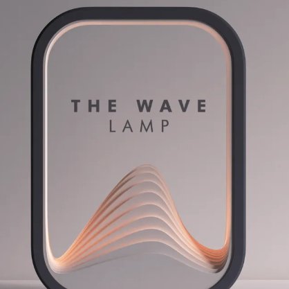 Lampe Vague — Effet vague lumineux — imprimé 3D Made in France