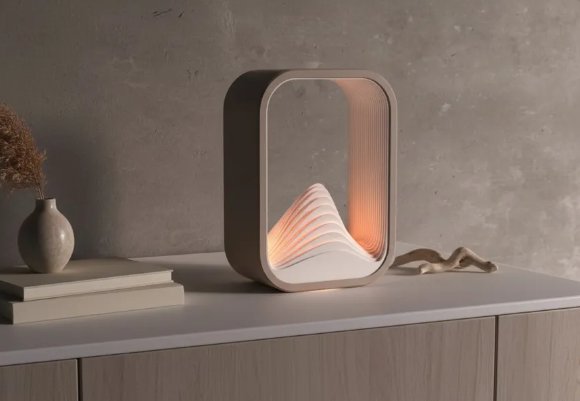 Lampe Wave — Effet vague lumineux — imprimé 3D Made in France