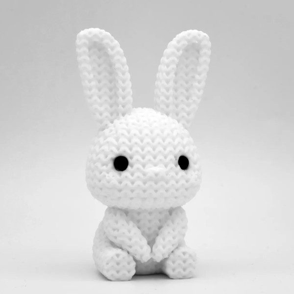 Lapin De Pâques Tricoté- lot de 10 pièces — Déco intérieure imprimé en 3D en France, vue 2