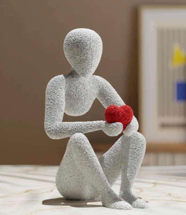 NOBODY — L'ÉTREINTE — Déco intérieure imprimé en 3D en France, vue 2