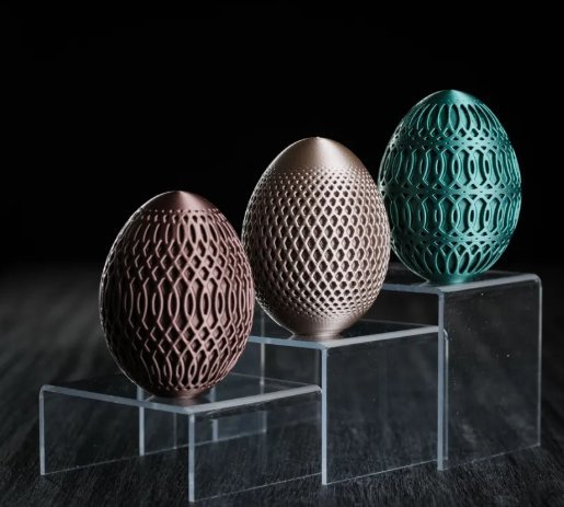 ŒUFS DE PÂQUES — Déco intérieure imprimé en 3D en France, vue 3