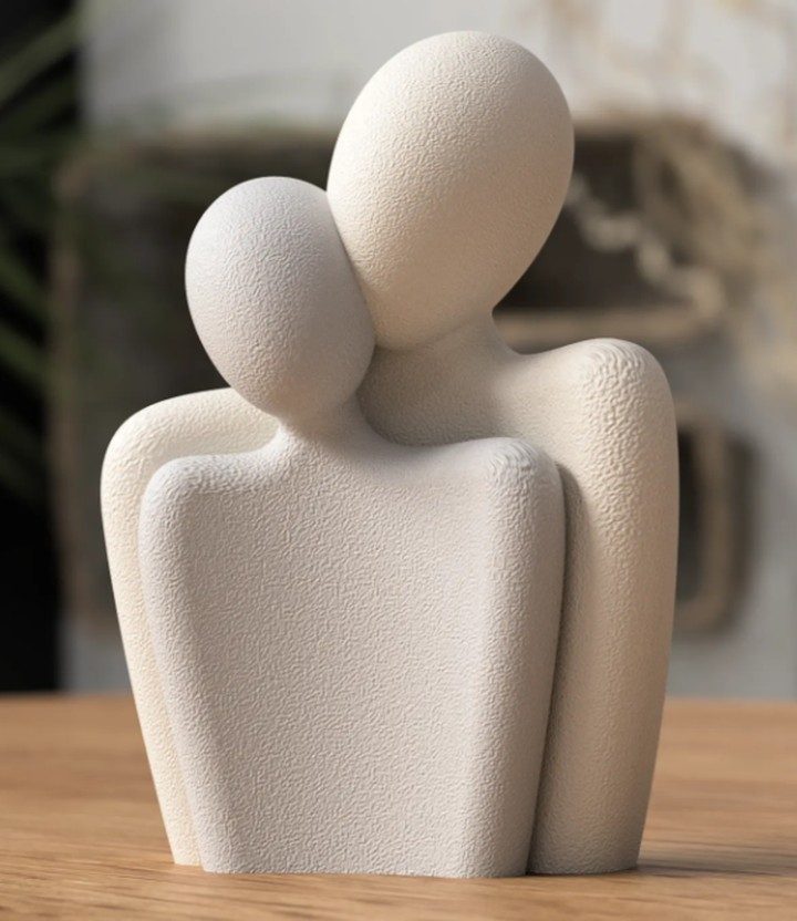 STATUE DE COUPLE — SCULPTURE lot de 100 pièces — Déco intérieure imprimé en 3D en France, vue 2