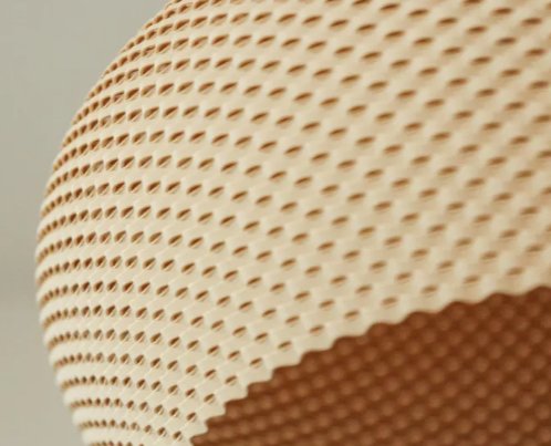Suspension Goutte — Abat-jour texturé lot de 3 lampes — Déco intérieure imprimé en 3D en France, vue 4