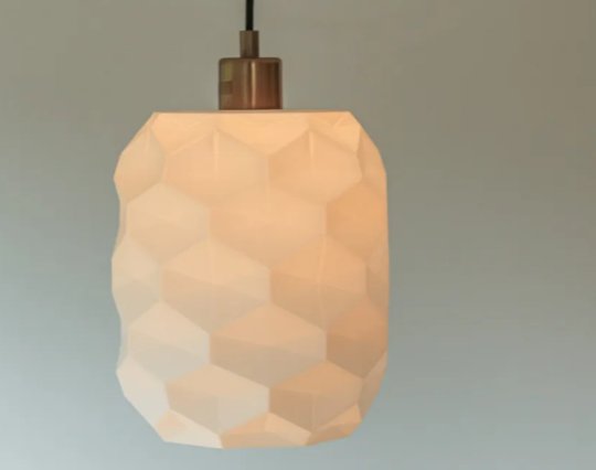 SUSPENSION HEX BIG — Déco intérieure imprimé en 3D en France, vue 3