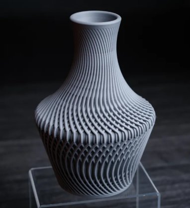 VASE LUCID — Déco intérieure imprimé en 3D en France, vue 2